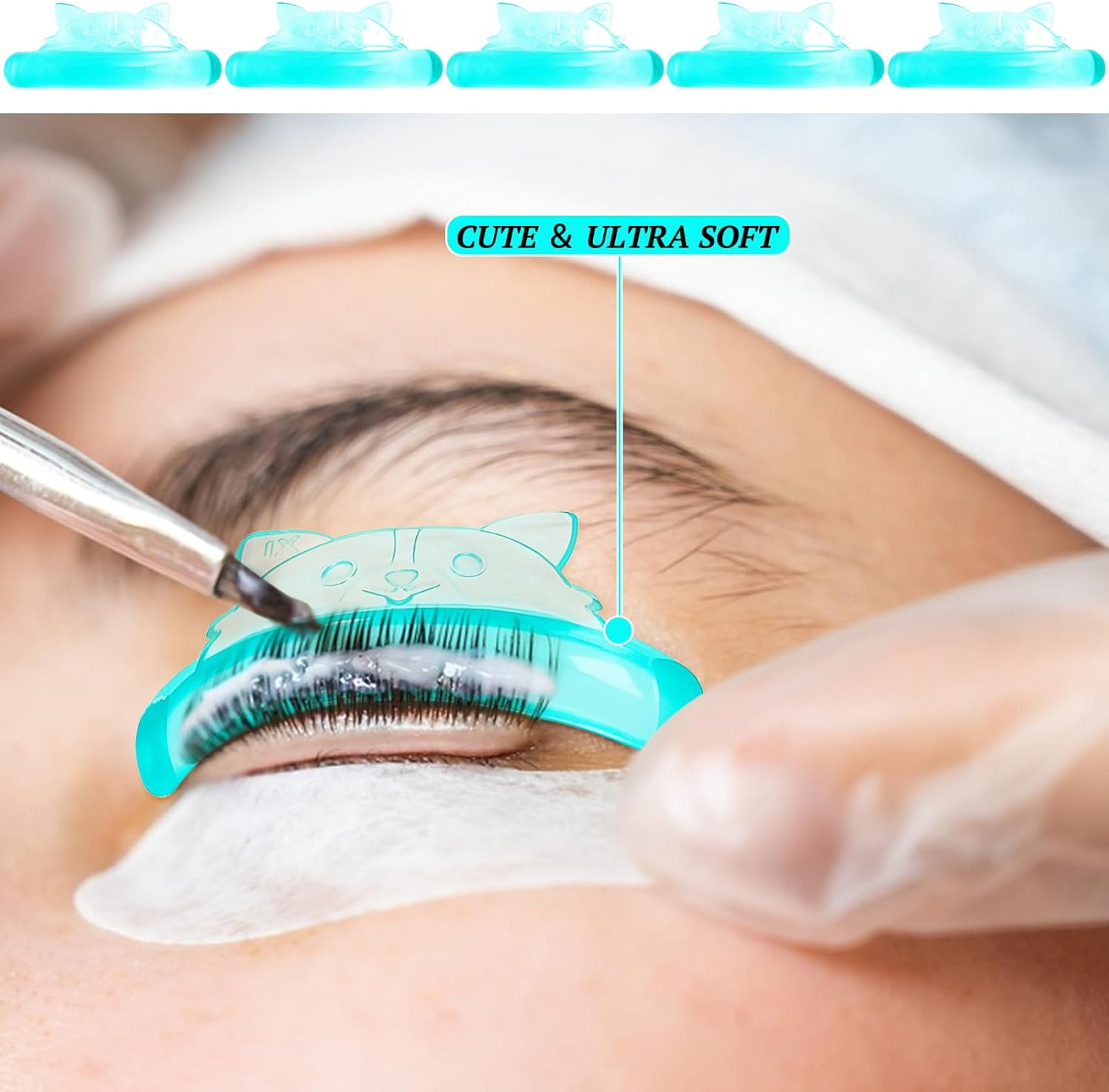 Colorich Eyelash Lifting Set, Self-Adhesive Silicone Pads for Eyelash Lifting, Semi-Permanent Pack of 10 image number 6