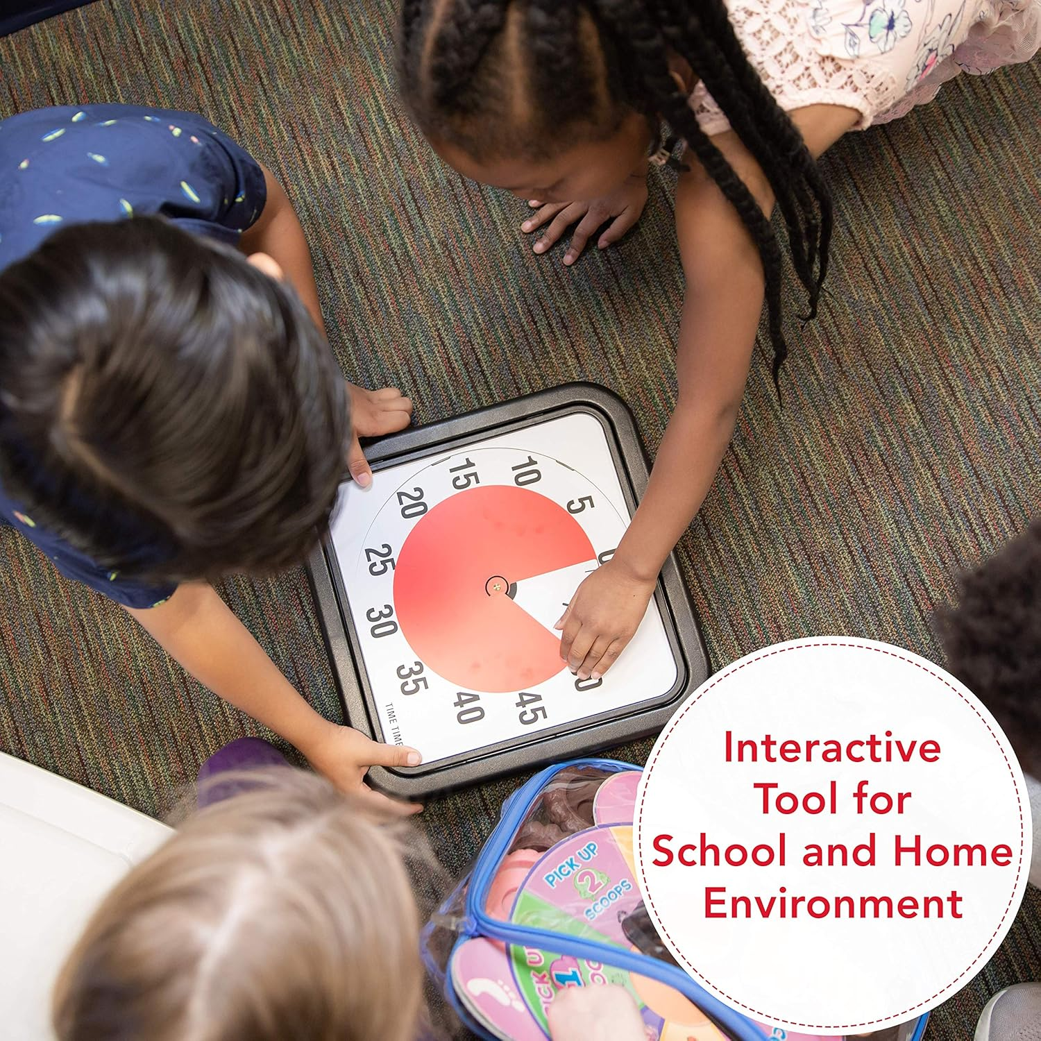 Time Timer 12 INCH, 60 Minute Visual Timer with Flip Out Legs and Optional Alert image number 4