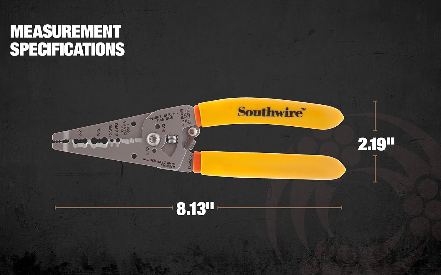 Southwire - 58278440 Tools & Equipment SNM1012 10-12 AWG Ergonomic Handles NM Cable Wire Stripper/Cutter image number 3
