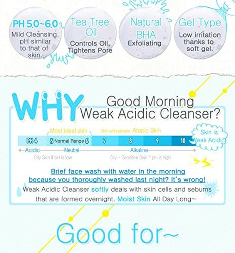 [Cosrx] Low Ph Good Morning Gel Cleanser 150Ml - Korean Face Cleanser Wash for Pores Sensitive Oily Acne Skin image number 6