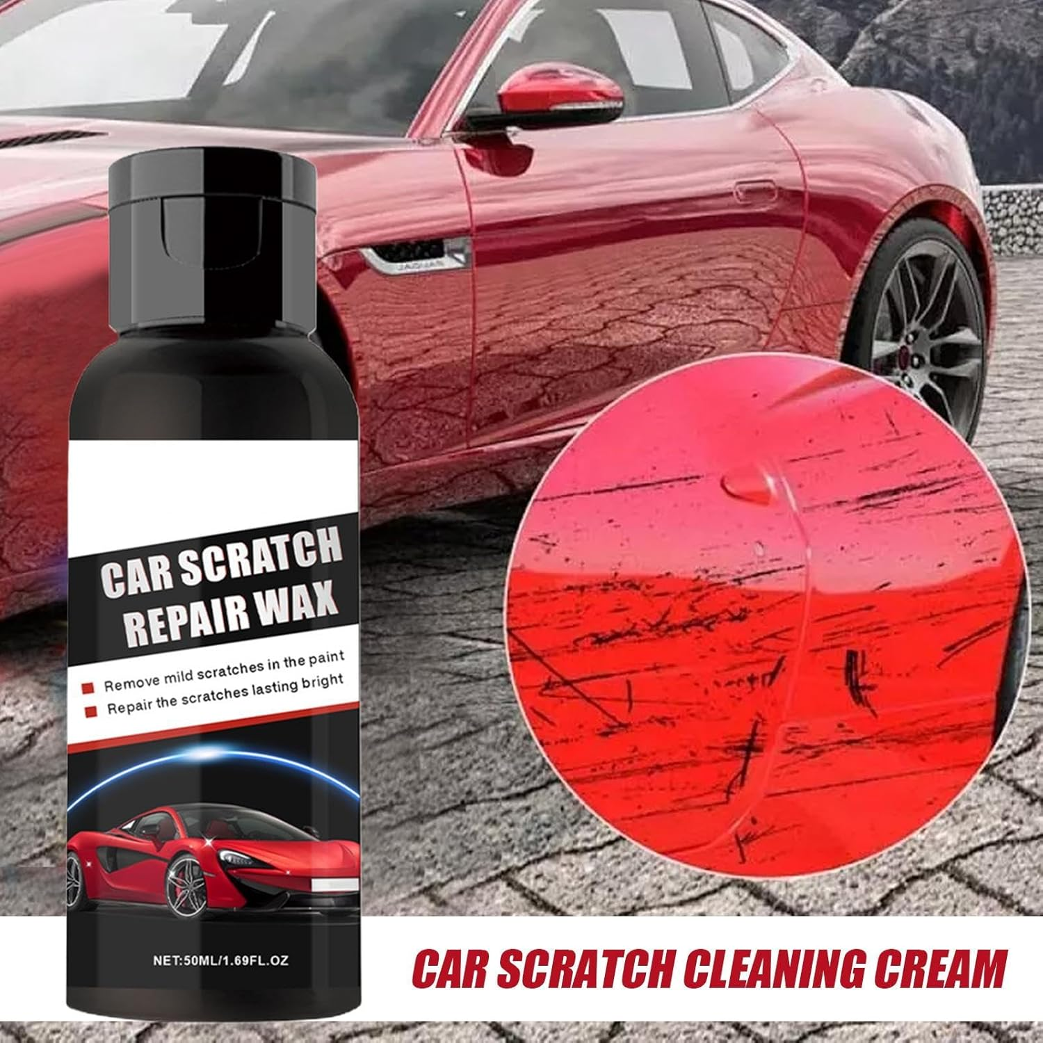 Scratch Remover for Car | 50Ml Restore Paste for Vehicles Paint | Car Scratch Restoration Cream for Auto, RV, Truck, Sedan, Vehicles image number 4