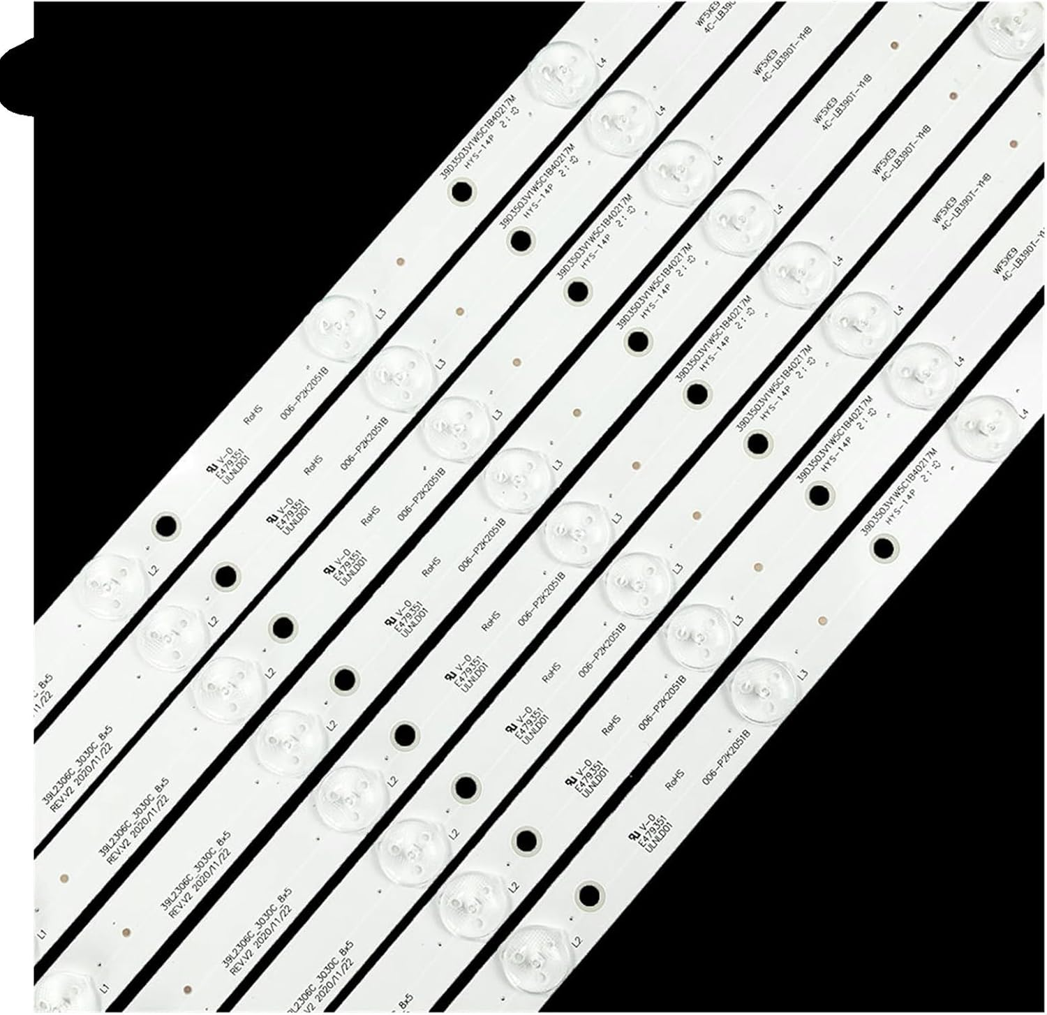 8Pcs/Set 3V 400Mm TV Backlight for To.Shi/Ba 39Inch 39L2306C_3030C_8X5 39L2303C 39L2309C 39L2306C DP39D14T image number 1