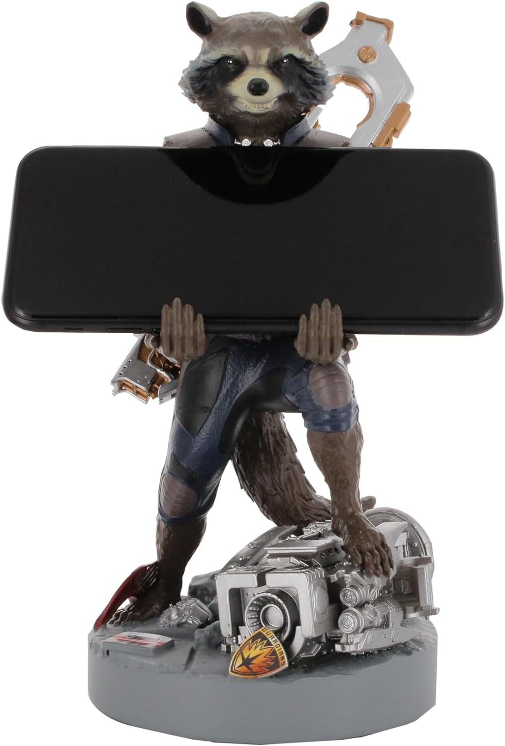Cable Guys - Marvel the Guardians of the Galaxy: Rocket Racoon Gaming Accessories Holder & Phone Holder for Most Controller (Xbox, Play Station, Nintendo Switch) & Phone image number 2