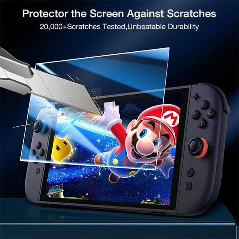 [2 Pack] ZUSLAB Tempered Glass Screen Protector for Nintendo Switch 2 (2025) &ndash; Scratch Resistant, Bubble-Free, HD Clarity image number 1