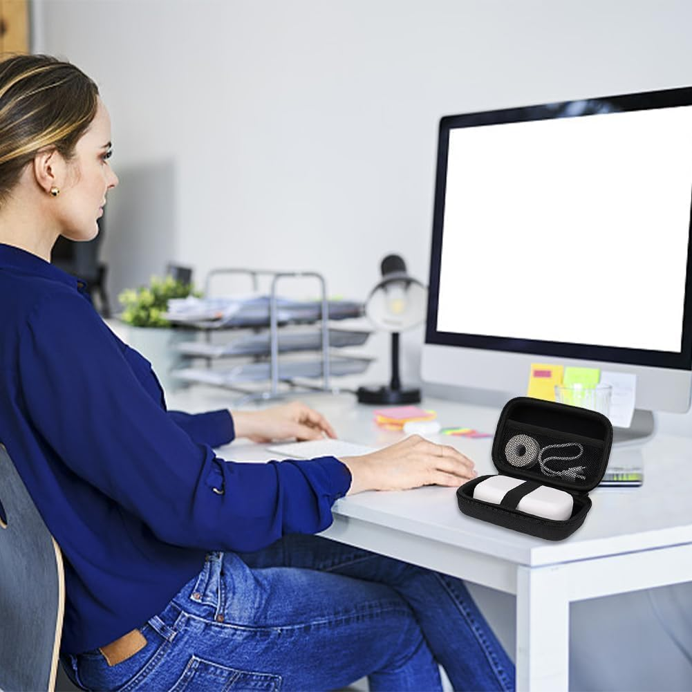 Hard Case Digital Camera Protective Case, Portable Camera Storage Bag for Travel, Small Digital Camera Carrying Organizer Pouch, Travel Compact Camera Drive Hard Case Storage Bag for Lens Cable (1) image number 2