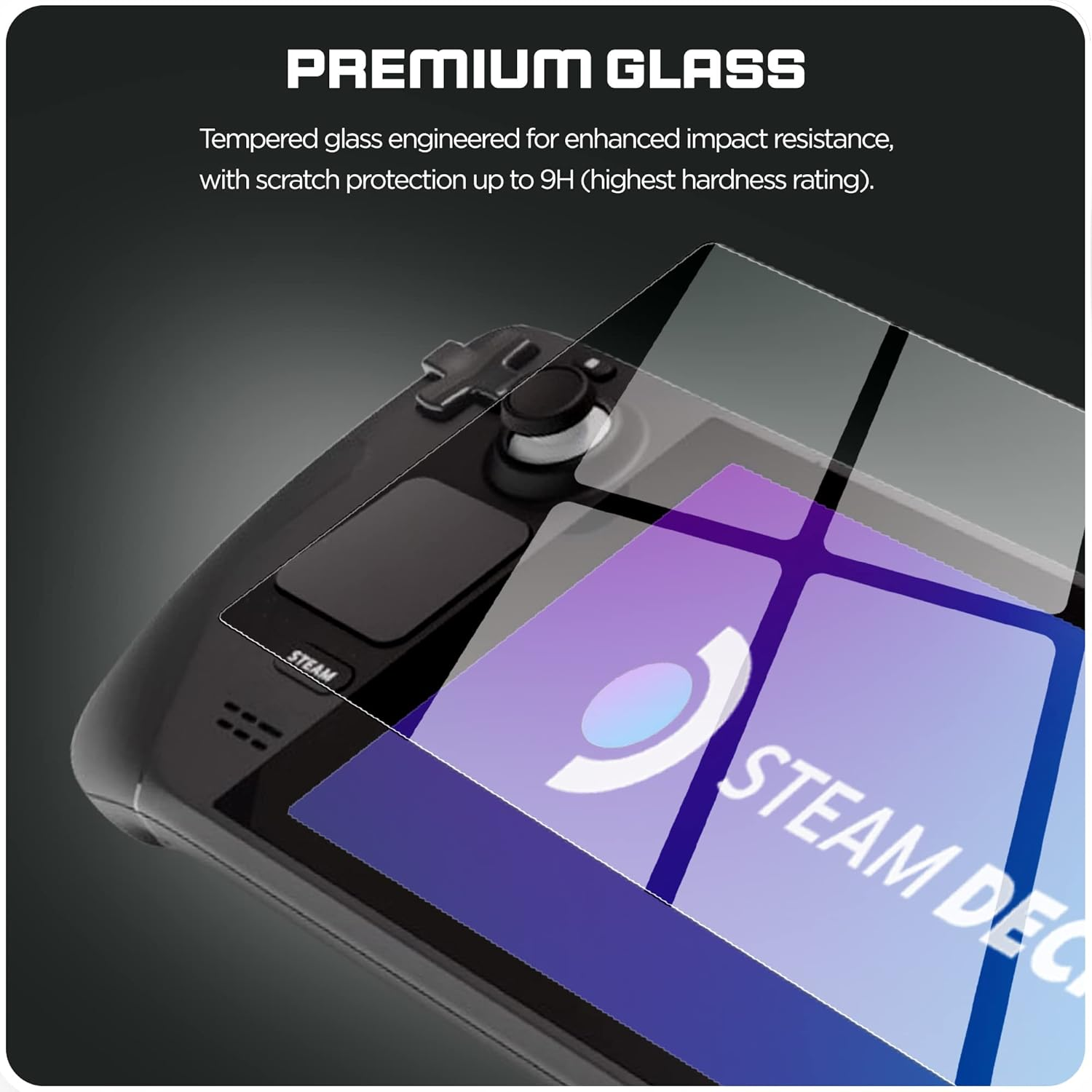 Magglass Tempered Glass Designed for Steam Deck Oled/Steam Deck Matte Screen Protector (7" Inch) Anti-Glare Full Coverage Guard image number 2