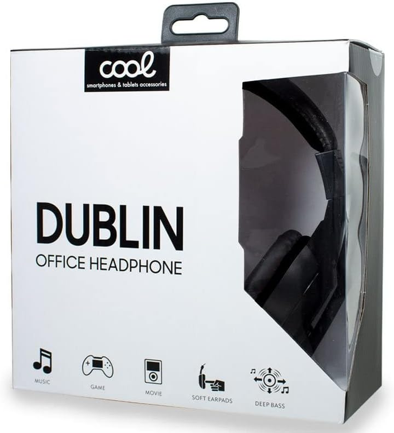 Stereo Office Cool Dublin Headphones with Micro Black