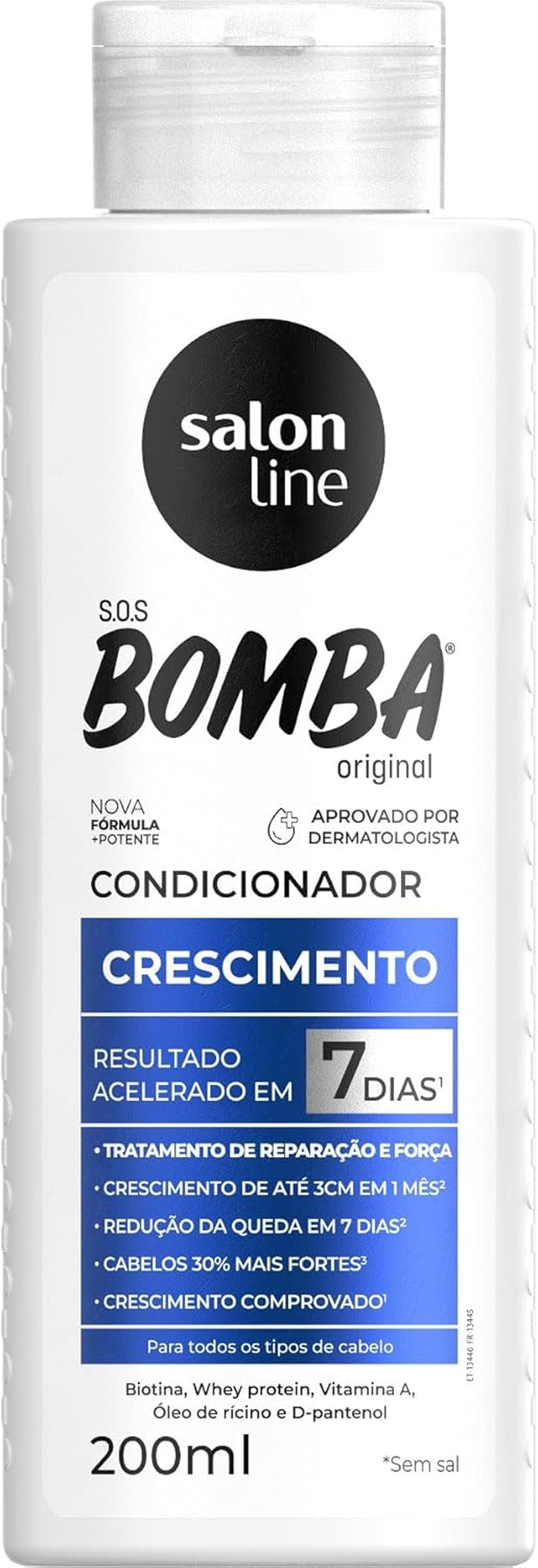 SALON LINE - S.O.S Bomba Original Original Shampoo & Conditioner Kit (200Ml X 2) image number 3