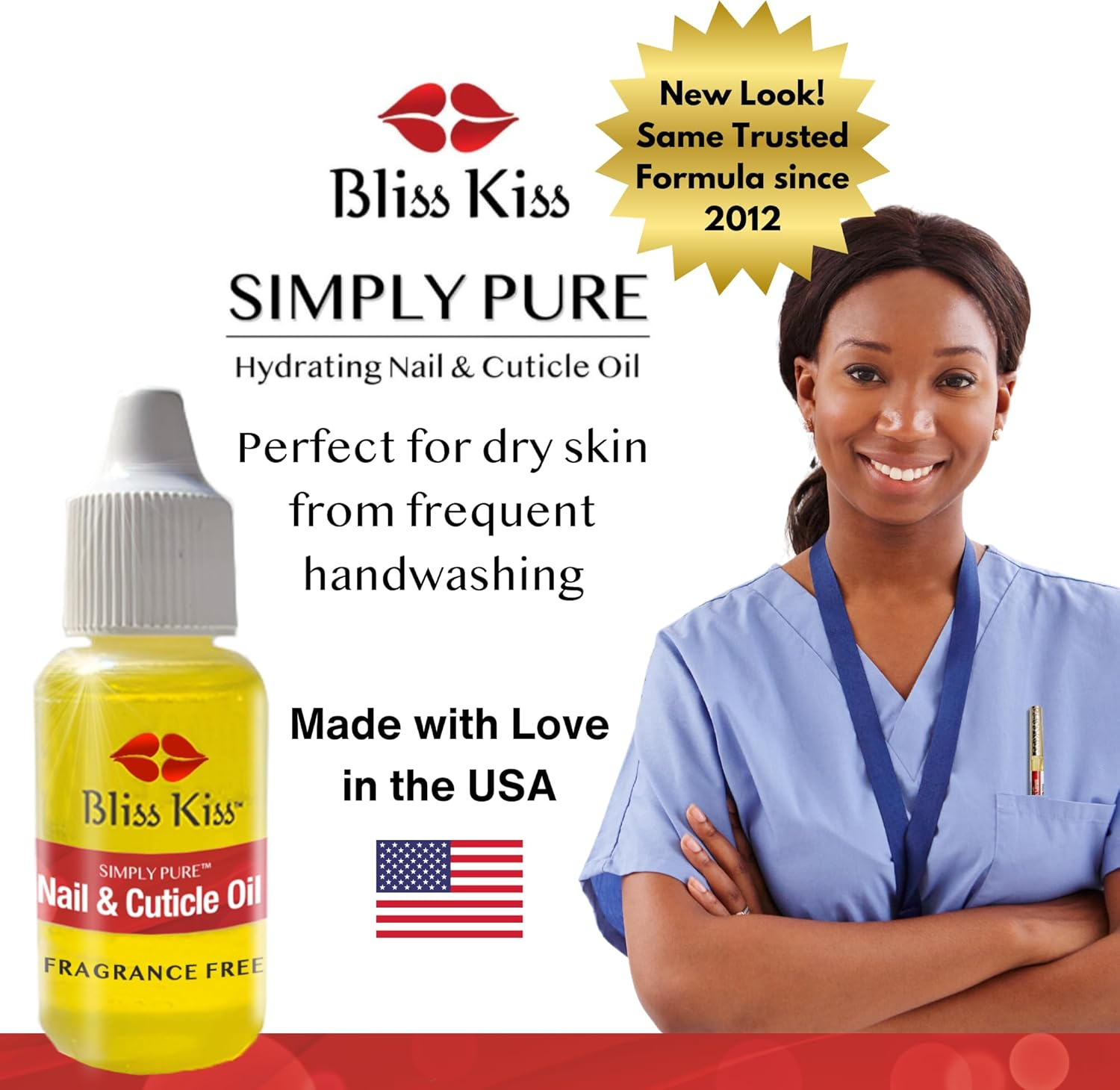 Bliss Kiss Simply Pure Cuticle & Nail Oil Dropper - Fragrance Free image number 6
