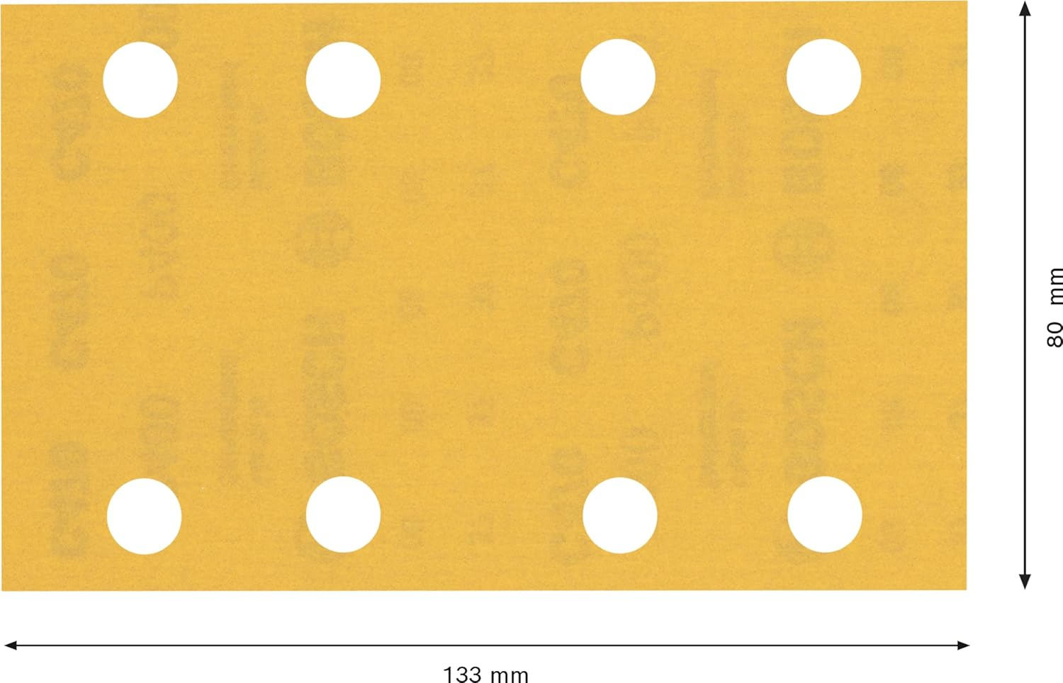 Bosch Professional 10X Expert C470 Sandpaper (For Hardwood, Paint on Wood, 80X133 Mm, Grit 400, Accessories Orbital Sander) image number 2