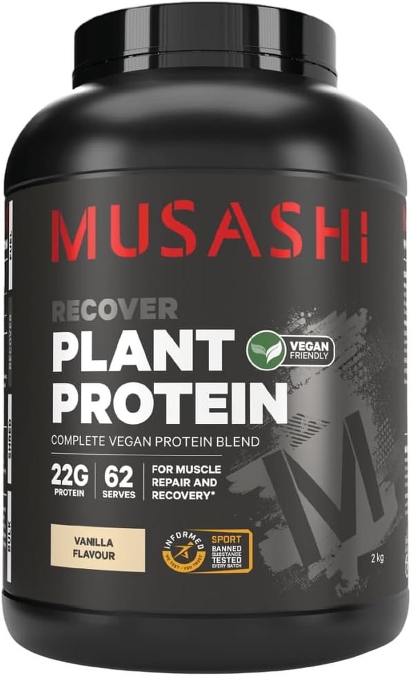 Musashi Vanilla Flavour Plant Protein Powder 2Kg image number 2
