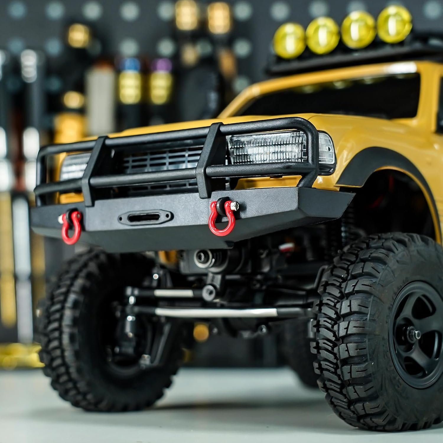 INJORA D Rings Tow Hooks with M1.4 Screws for FCX18 LC80 TRX4M Defender image number 2