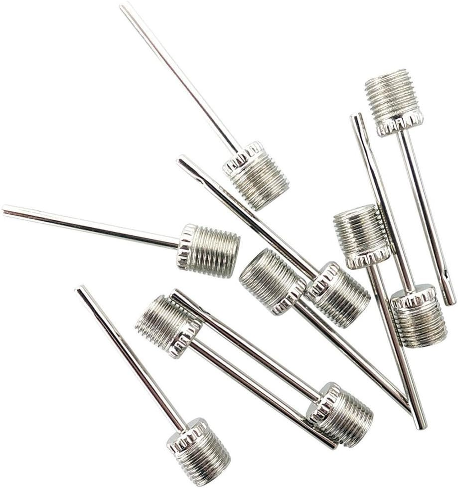 SNW 10 Pcs Ball Pump Needle Basketball Soccer Football Pump Needle Pins Inflatable Nozzle