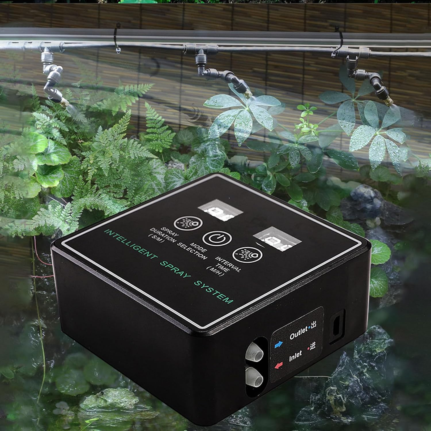 Reptile Smart Spray System Reptile Misting System Reptile Fogger Intelligent Timing Cycle Spray for Reptiles Amphibians Indoor Plants image number 2