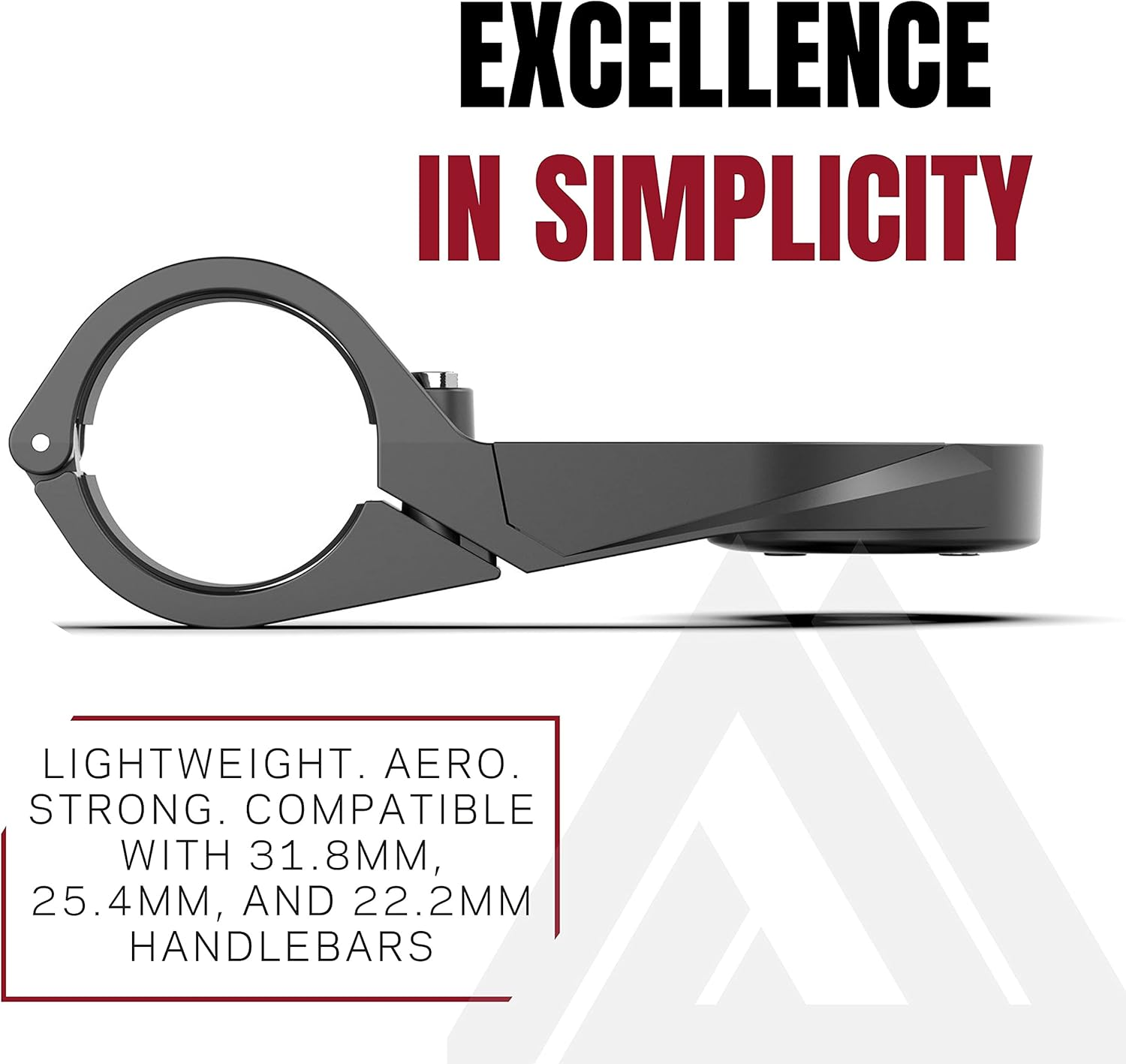 KOM Cycling Wahoo Elemnt & Elemnt Bolt Out Front Handlebar Mount from Bike Mount Designed for Wahoo Elemnt & Elemnt Bolt, & Elemnt Mini