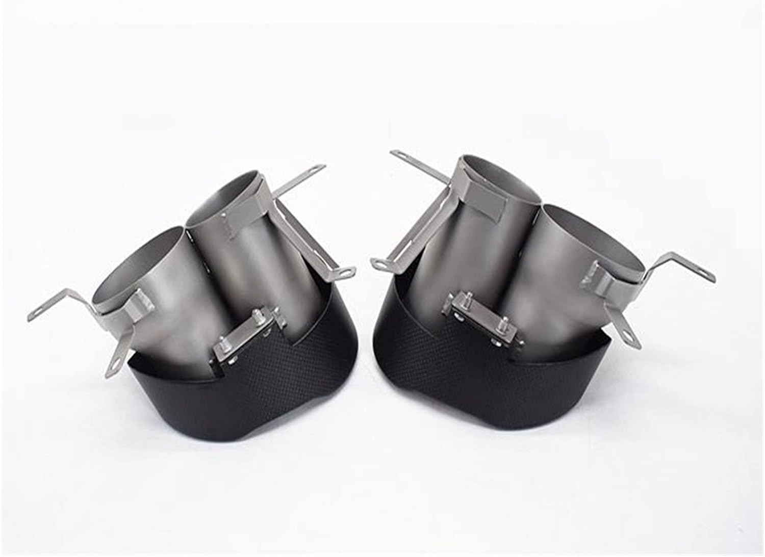 Muffler Car Rear Exhaust Muffler Tip Pipe Air Outlet Vent Exhause Out Body Kit Replacement Tailpipe Compatible with RS4 RS5 RS6 RS7 image number 1