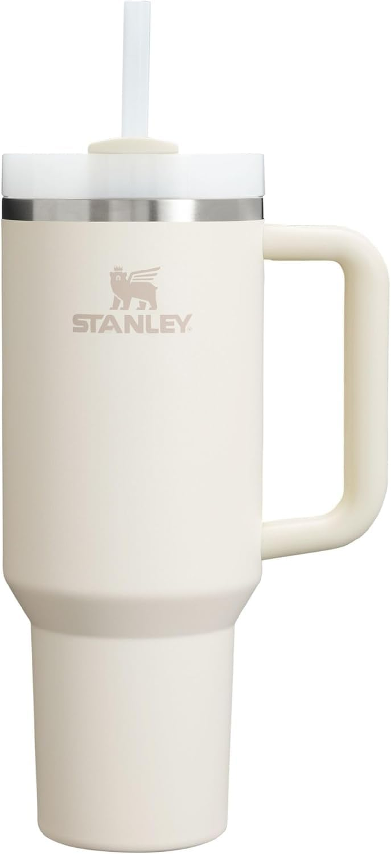 Stanley Quencher H2.0 Tumbler with Handle & Straw 40 Oz | Twist on 3-Way Lid | Cupholder Compatible for Travel | Insulated Stainless Steel Drink Bottle | Bpa-Free | Cream image number 2