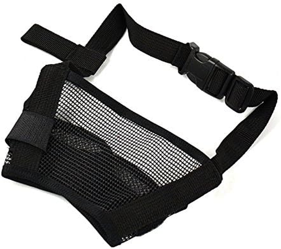 Dog Muzzles Muzzles for Dog, Best to Prevent Biting, Chewing and Barking Anti-Biting Barking Muzzles Adjustable Dog Mouth Cover or Small Medium Large Extra Dog (Large, Black) image number 1