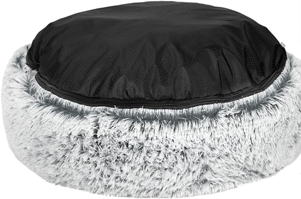 Pawz Replaceable Cover for Dog Calming Bed Mat Soft Plush Kennel Charcoal Size L image number 6