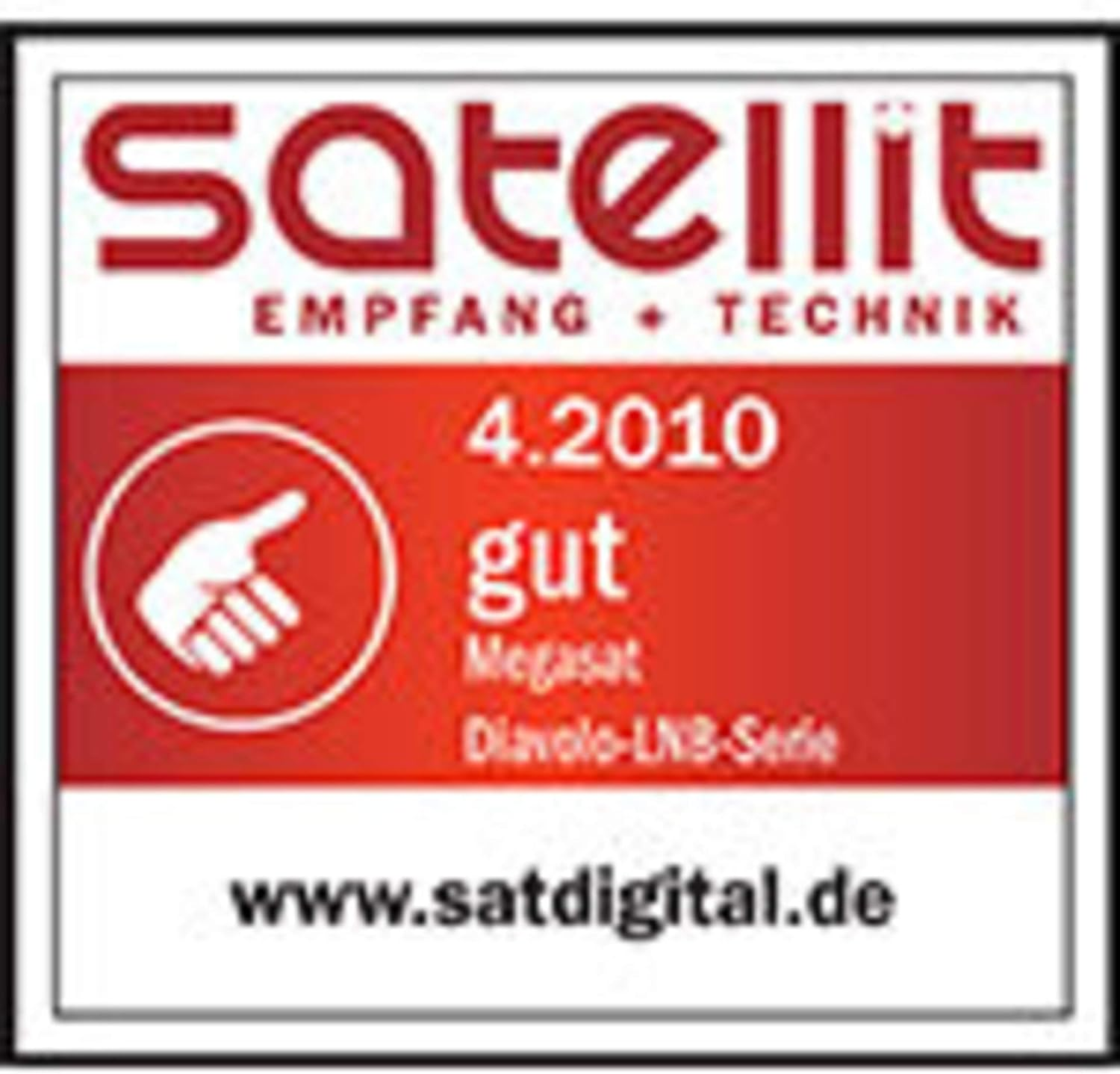 MEGASAT 0400011-SINGLE LNB Single 0.1Db Mega Solo Full HD 3D Black/Red image number 1