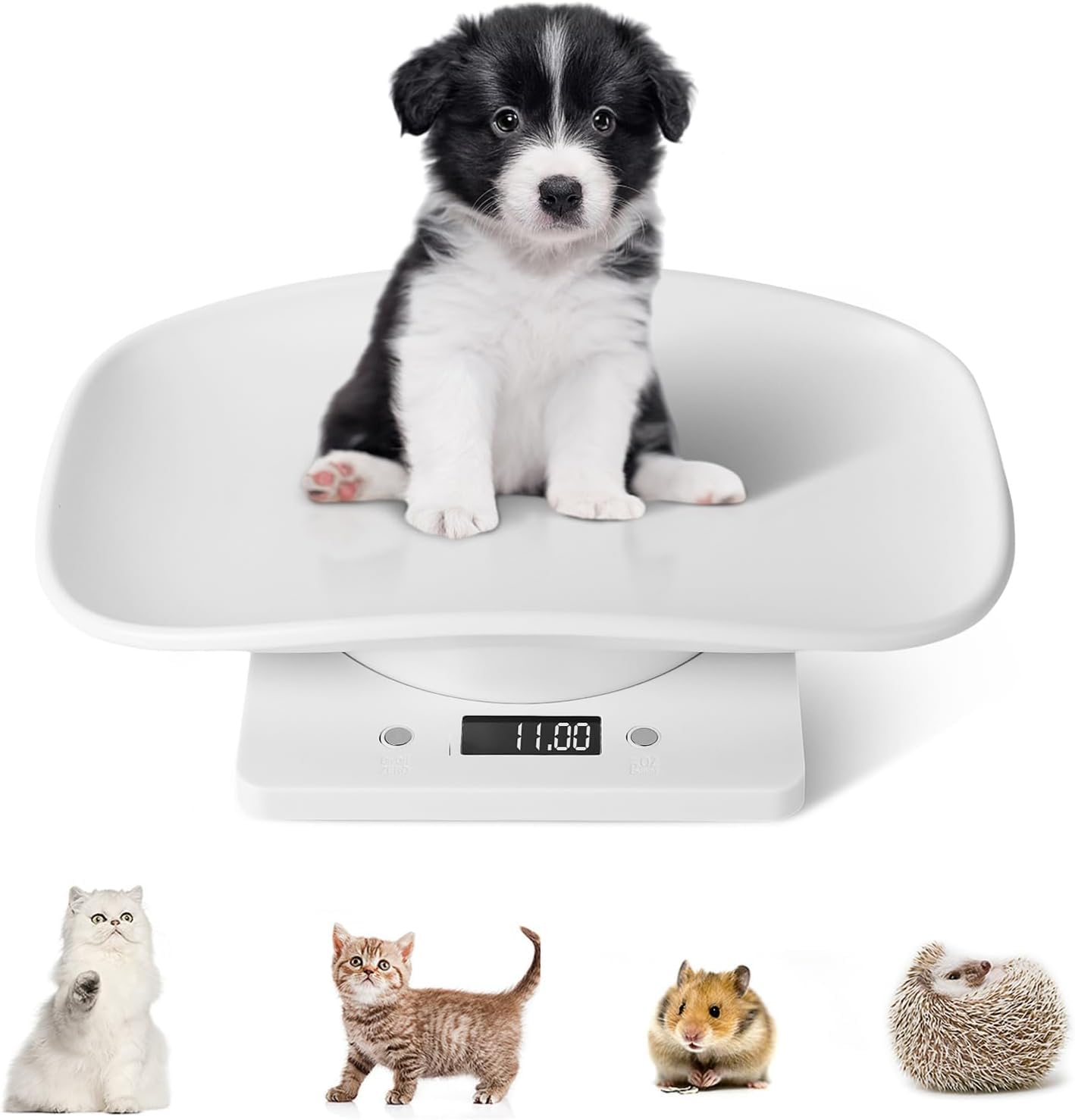 Digital Pet Scale Cat Scale Food Weight Mini Scale LCD Electronic Scales for Measure Small Dog Cat Small Animals Pet Food (Mini Pet Scale)