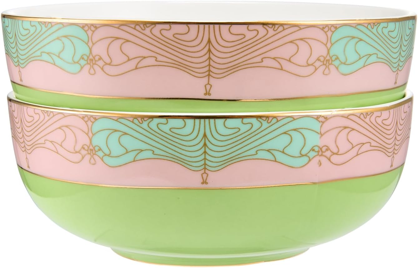 Maxwell & Williams Wicked Pink Goes Good with Green Bowl in Glinda Gift Box, 12.5 Cm X 5 Cm, Pink (Set of 2)