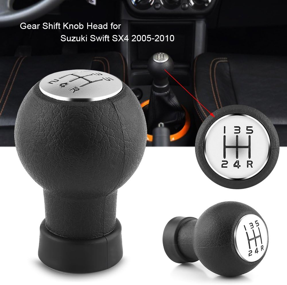 Gear Shift Knob,5 Speed Car Gear Shift Shifter Knob Stick Head for Suzuki Swift SX4 2005-2010 image number 6