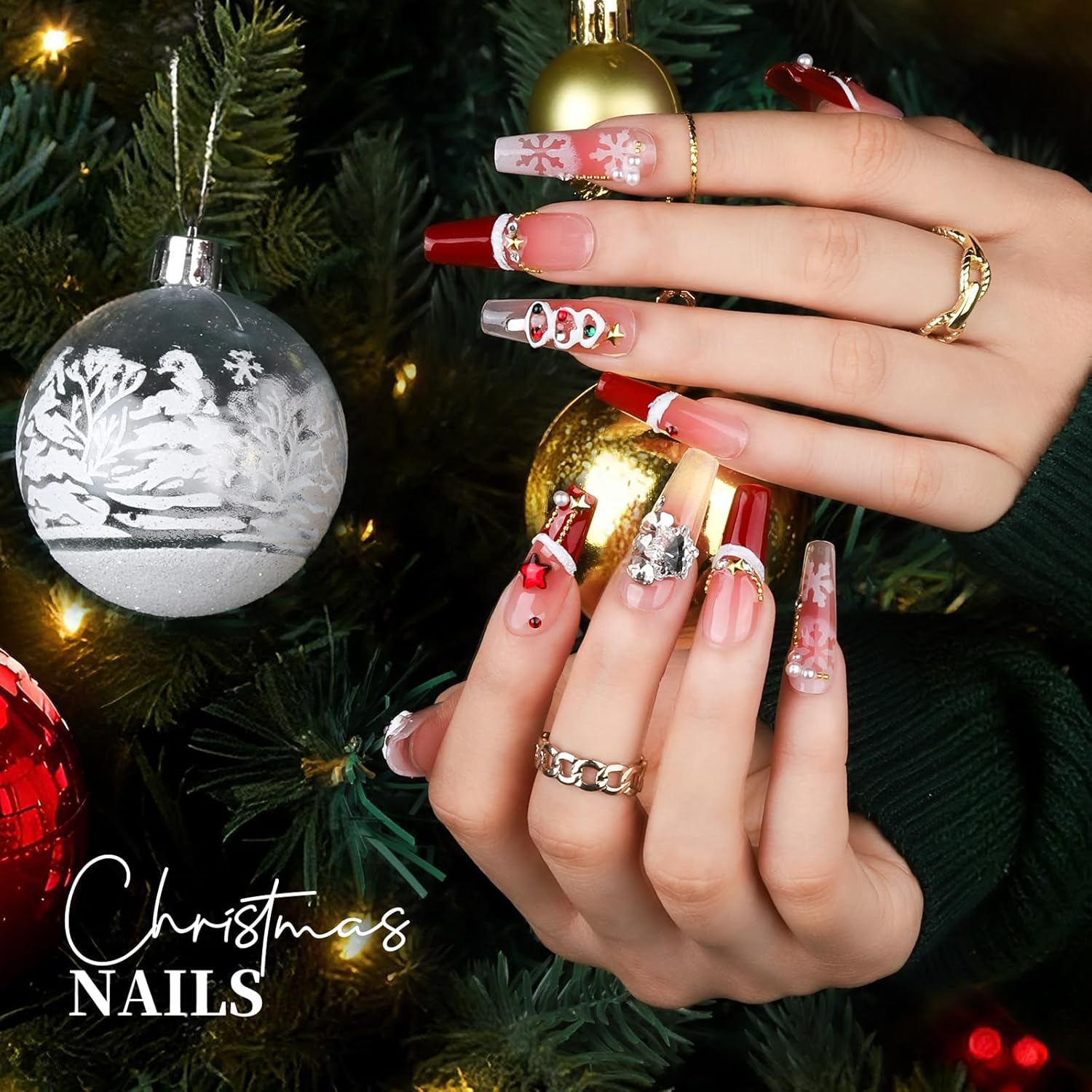 Teenitor Clear Coffin Nail Tips, Long Coffin Nails Full Cover, 600Pcs Clear Fake Nails Ballerina False Nails Press on Nails, Glue on Nails, Acrylic Nail Clipper, Nail Stand for DIY Fake Nails image number 5