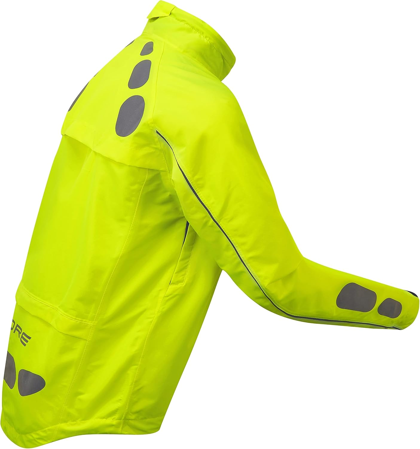 Ettore Mens Cycling Jacket Waterproof Breathable High Visibility Yellow - Night Eagle II image number 6