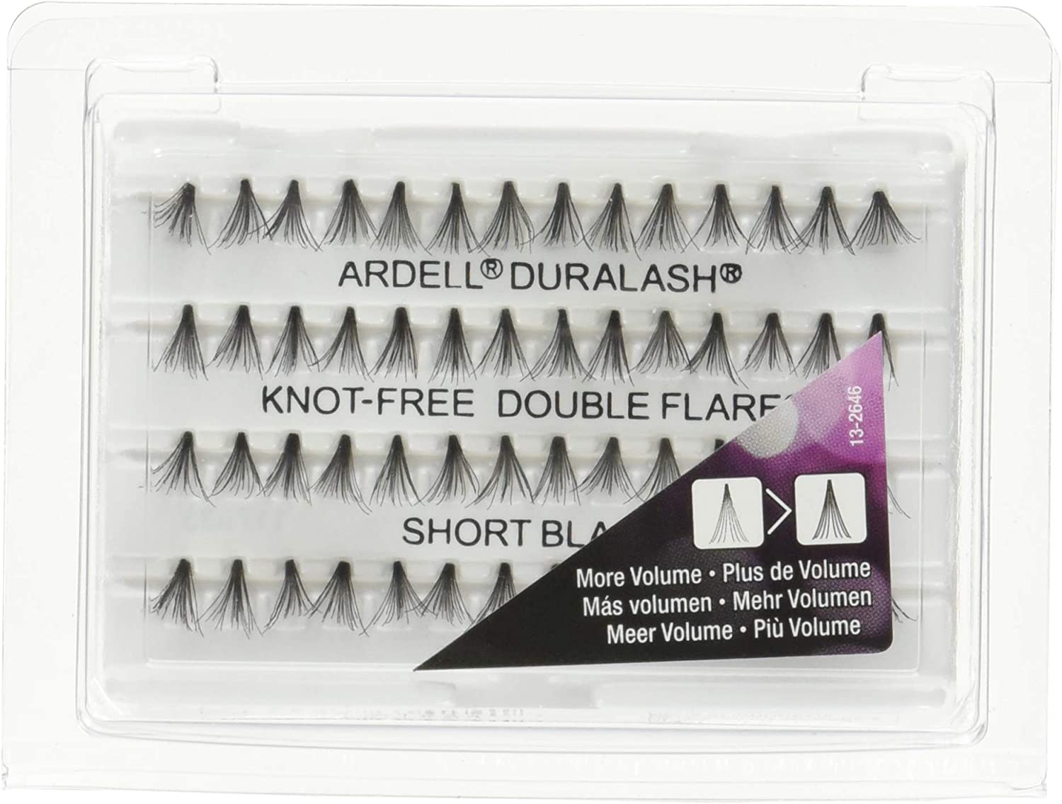 Ardell Double Knot-Free Short Individuals Lashes, Black, Short (61484)