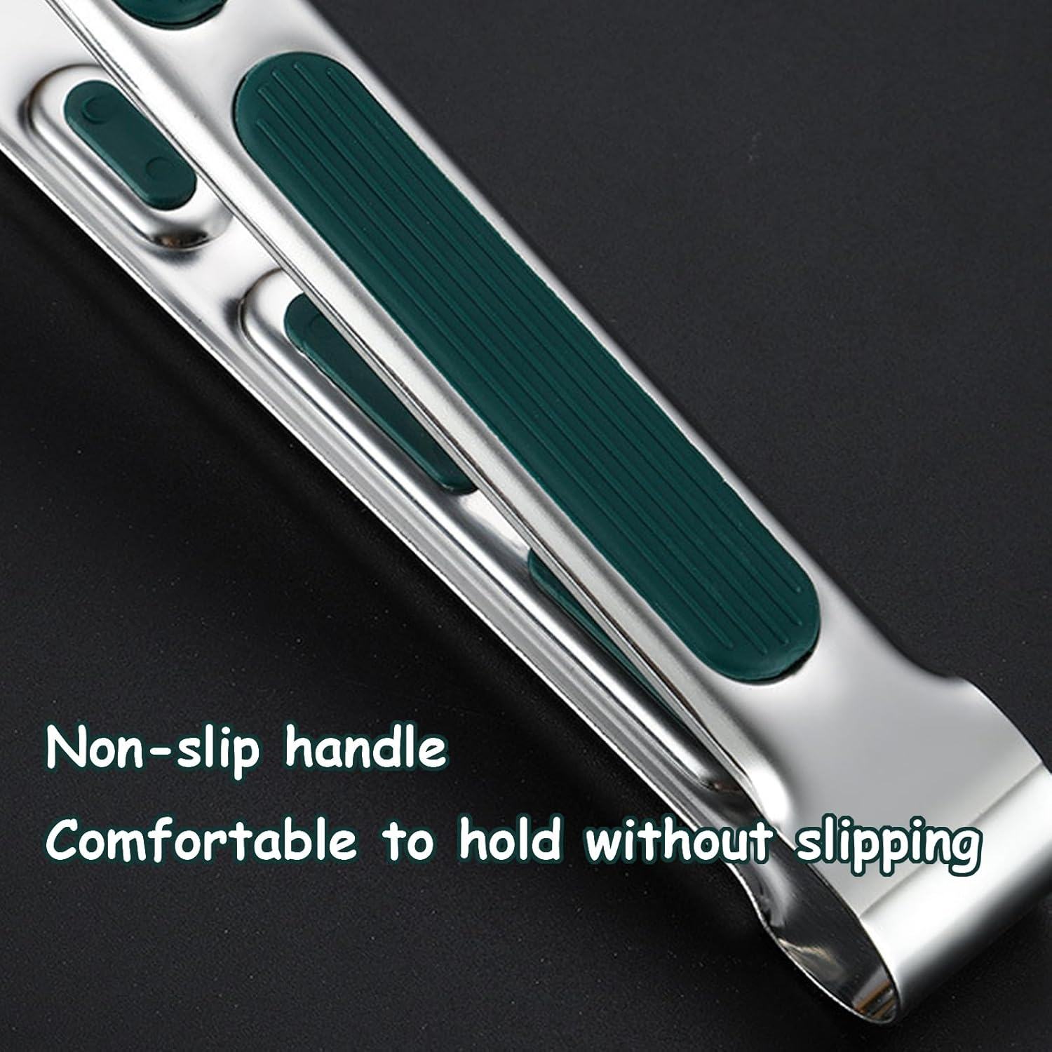 Taoluwin 3Pcs Kitchen Tongs Set, 3 Sizes Stainless Steel BBQ Tongs, Salad Tongs with Non-Slip Handles, Utility Tony for Grilling, Cooking, Serving image number 5