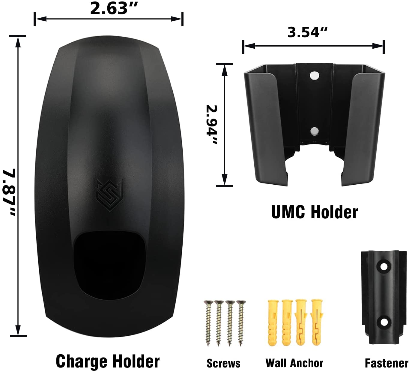 Seven Sparta Charging Cable Holder with Chassis Bracket for Tesla Model 3 Model Y Model X Model S Charger Cable Organizer Tesla Accessories Car Wall Connector (Black) image number 3