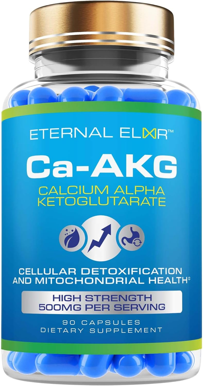 Eternal Elixir Calcium Alpha-Ketoglutarate 500Mg per Capsule - 90 Capsules for Cellular Energy, Bone Health, Metabolic Function, and Healthy Aging Support image number 3