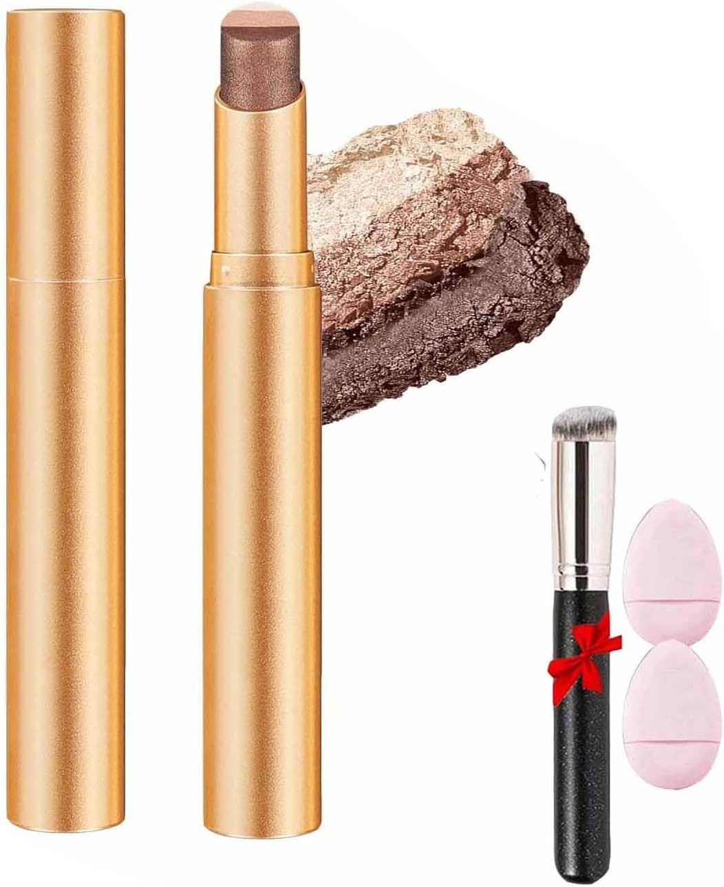 3-Color Gradient Eyeshadow Stick Set,Waterproof Long-Lasting Cream & Glitter Eyeshadow Sticks,For Day and Night,Portable Glitter Shadow,For Women (All, SIZE)