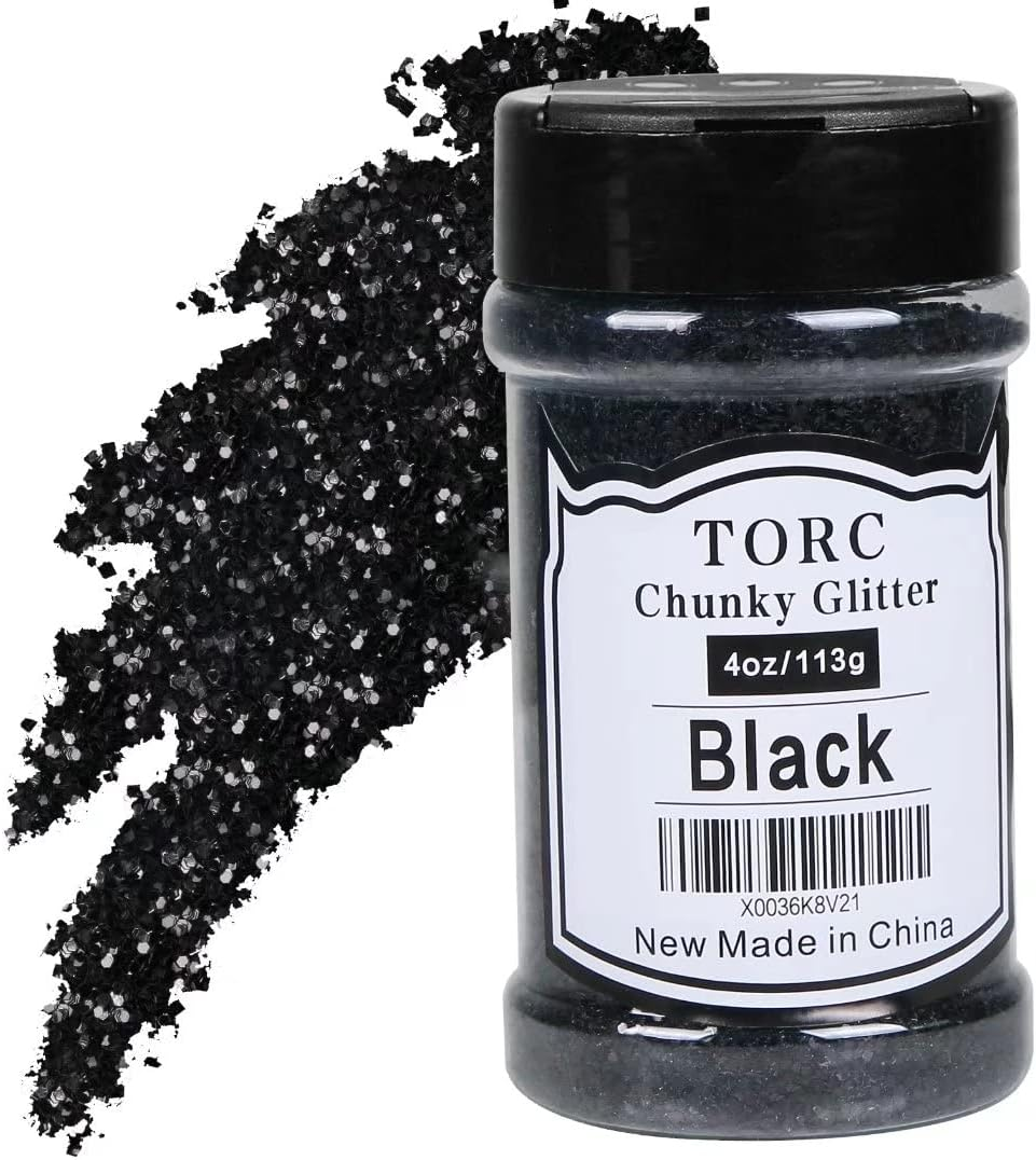 TORC White Chunky Glitter 1 Pound 16 OZ Glitter for Resin Crafts Tumblers Cosmetic Makeup Nail Art Festival Decoration image number 3