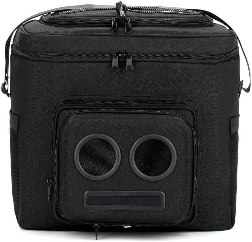 THE #1 Cooler with Speakers on Amazon. 15-Watt Bluetooth Speakers & Subwoofer for Parties / Festivals / Boat / Beach. Rechargeable, Works with Iphone & Android (Black, 2018 Edition) image number 3