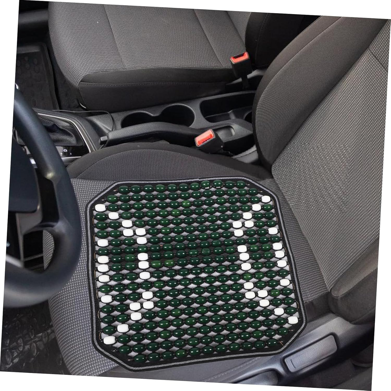 Ciieeo Bead Cushion for Car Seat Cooling Beaded Car Seat Cover for Summer Driving Breathable Beads Cushion for Long Trips image number 4