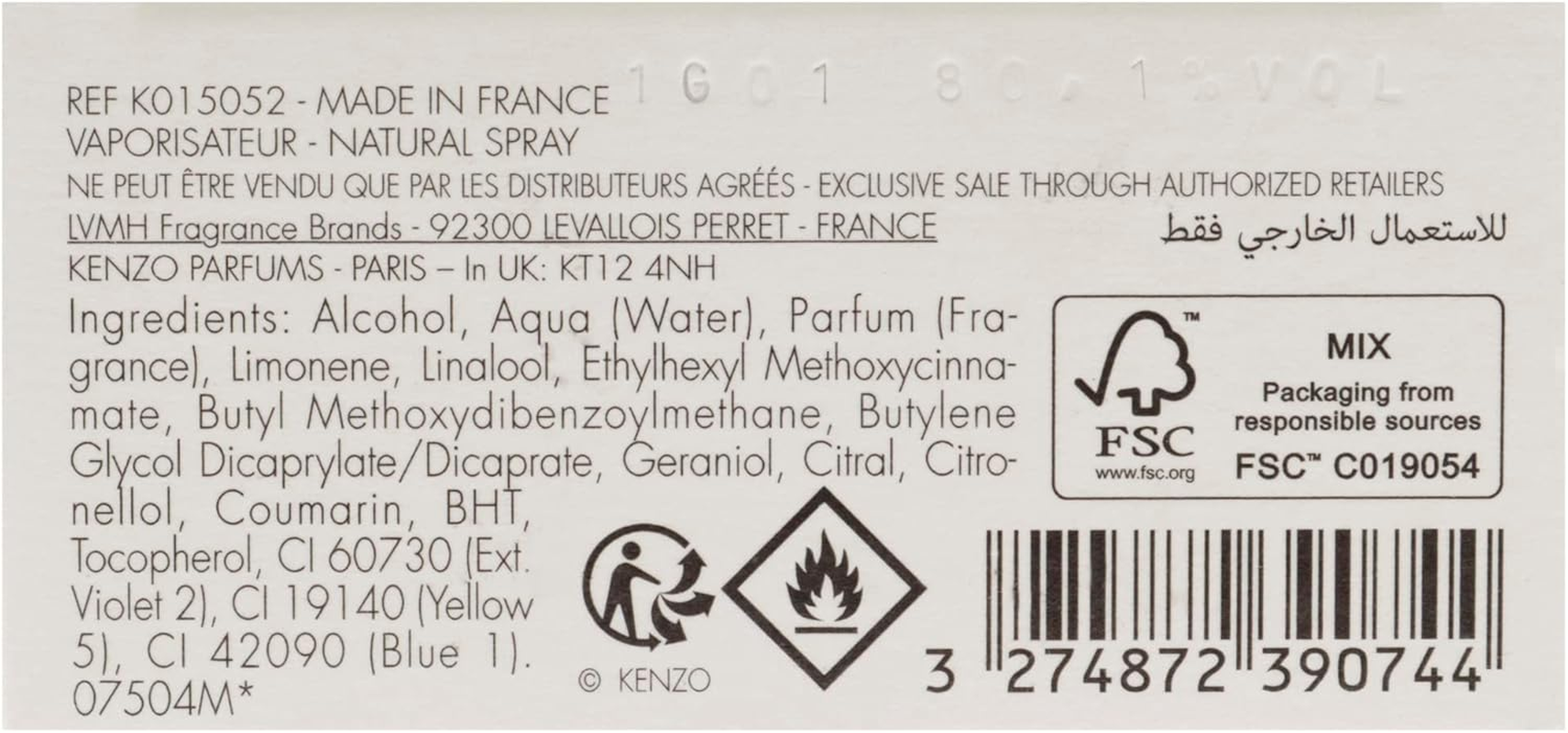 Kenzo Leau Par Eau De Toilette, 100Ml image number 3