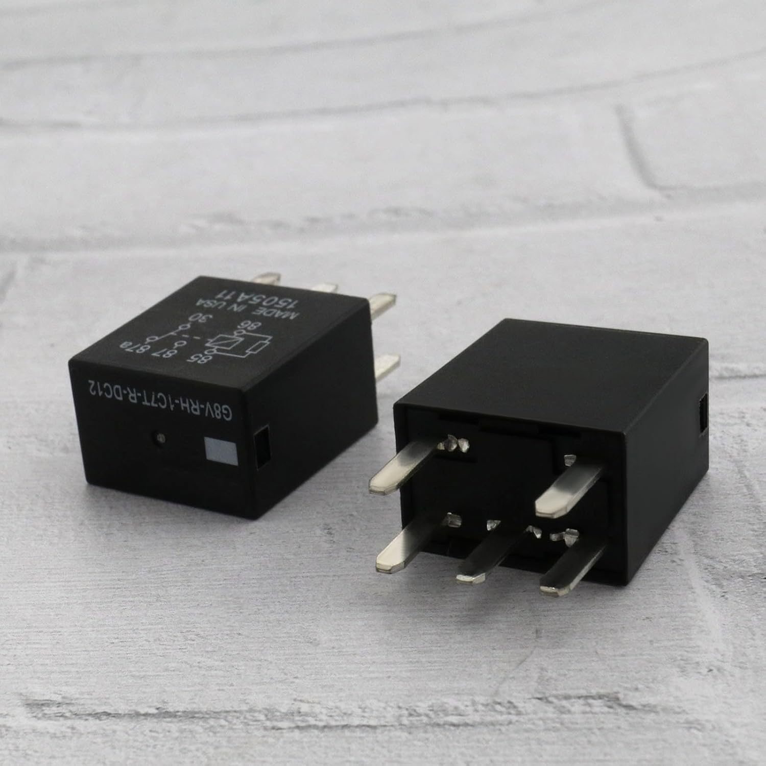 YINETTECH 2PCS 5 Pin Automotive Relay Replacement G8V-RH-1C7T-R-DC12V SPDT Car Relay Switch Auto Relay Contactor for Automobiles Ships Motorboats image number 5