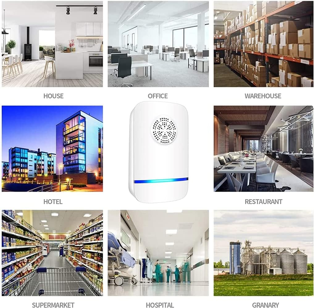 Ultrasonic Pest Repeller 4 Pack, Insect Control, Spider Repellent, Plug in Indoor Mouse Deterrent, anti Moths, Ants, Bed Bugs, Fleas, Cockroaches, Flies, Spider, Wasp (Classic 4 Pack) - Classic 2 Pack image number 3