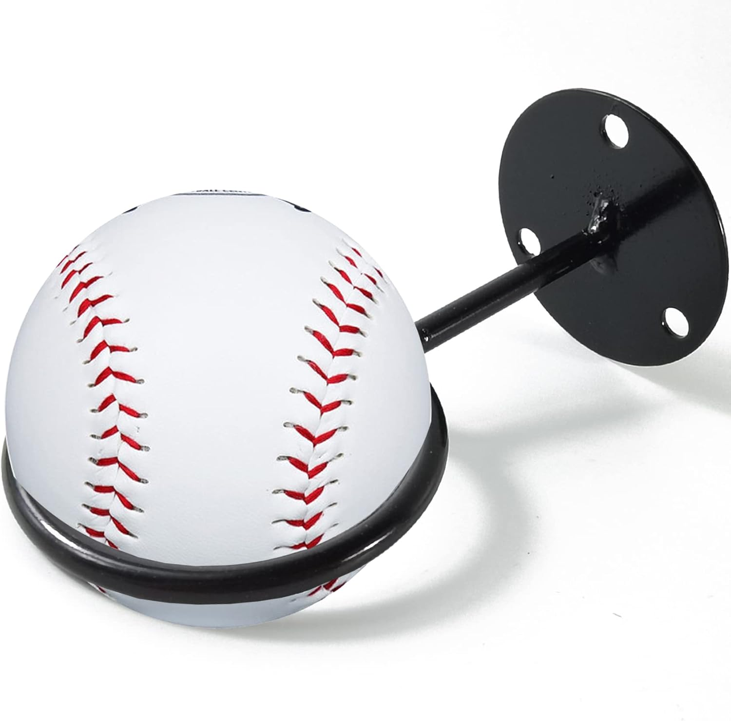 NSBELL 3PCS Baseball Display Memorabilia Holder Heavy-Duty Wall Mount Rack for Collectibles Steel image number 3