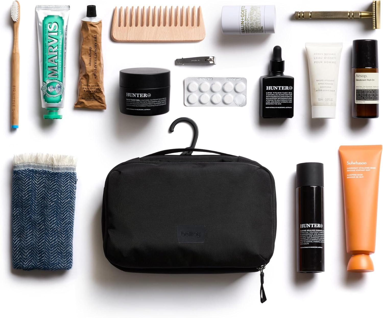Bellroy Hanging Toiletry Kit (Hanging 3 Liter Toiletry Bag for Men and Women, and Designed for Travel) - Black image number 6