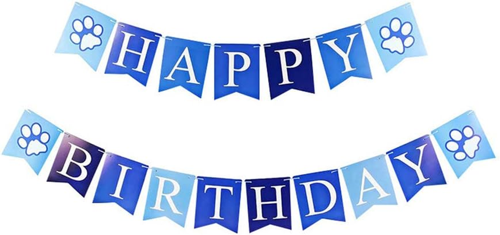 DGBAY Dog Birthday Bandana, Hat, Bow Tie & Banner Set - Blue - Cotton - Medium/Small Dogs & Cats - Costume Accessory Set image number 6