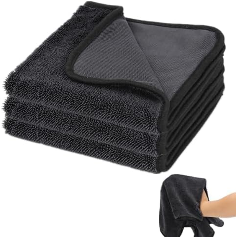 3PCS Bathroom Drying Cloth,Shiny Wipes for Car Detailing, Ultra Absorbent Microfiber Drying Towel for Cars and Trucks, Streak Free, Scratches Kitchen,Window Multipurpose（40 * 40Cm Large Size） image number 4