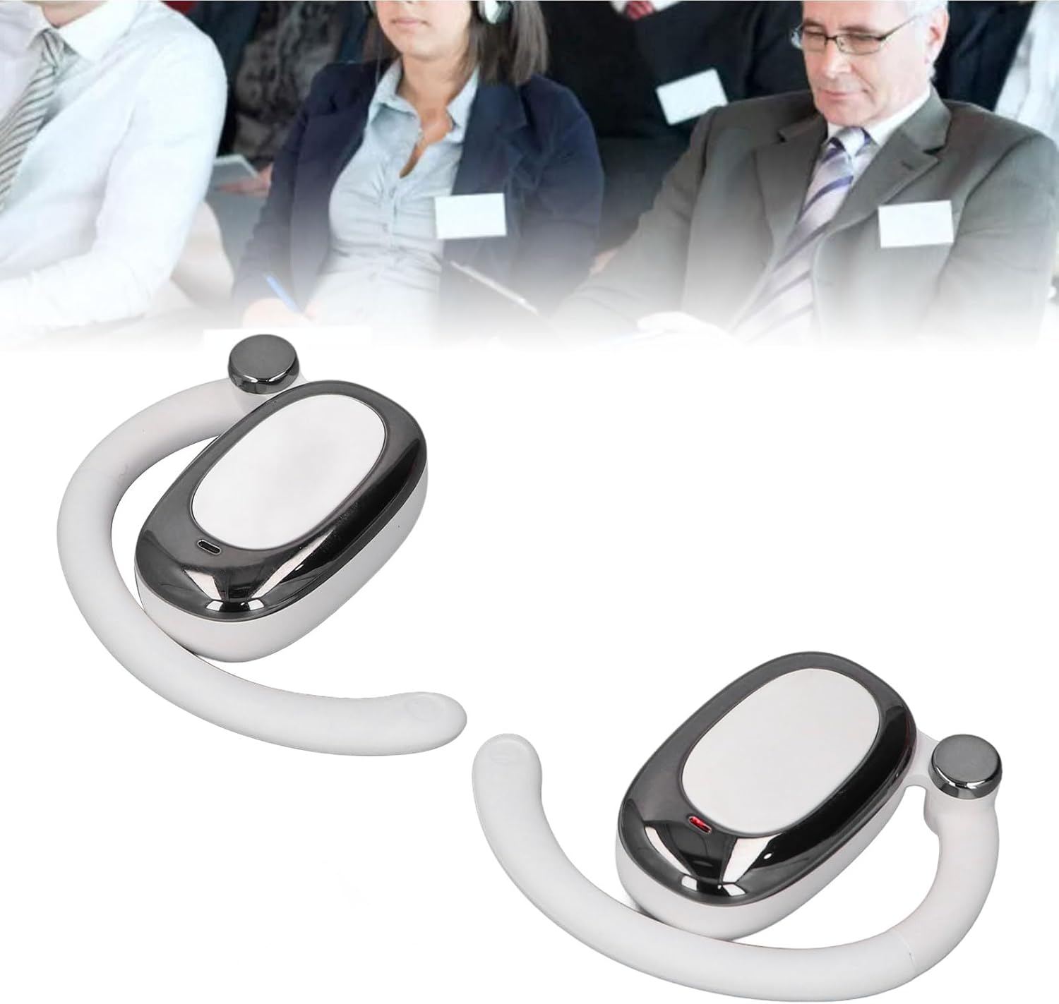 Jectse Translator Earbuds, Language Translator Earbuds 144 Online Languages Translation for Business image number 2