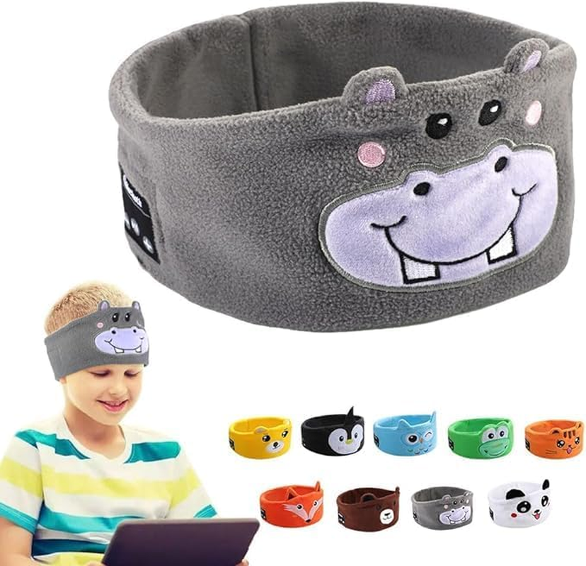 Kids Wireless Headphones Headband, Earphones for Children, Bandeau Toddler Headphones with Thin Speakers & Super Soft Headband (Penguin) image number 4