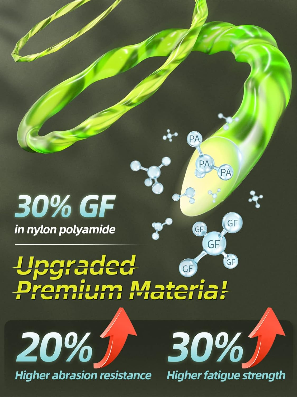 Trimmer String for Ryobi One Plus+ AC80RL3,11 Ft/0.080-Inch，Spool Replacement Compatible with Ryobi 18V, 24V, and 40V Cordless Trimmers (9 Pack Trimmer Line & 2 Pack Trimmer Cap) image number 2