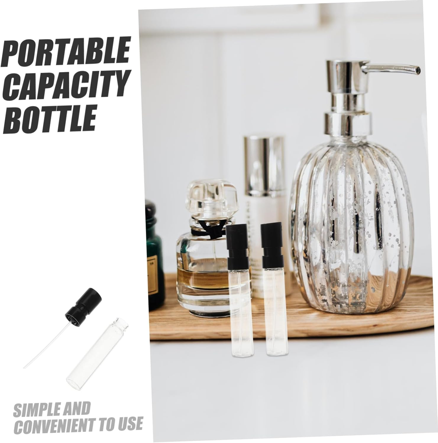 TOGEVAL Mini Glass Spray Bottles 10Pcs 2Ml Travel Perfume Bottle Refillable Fine Mist Atomizer Portable Sample Containers for Fragrance Essential Oils image number 3