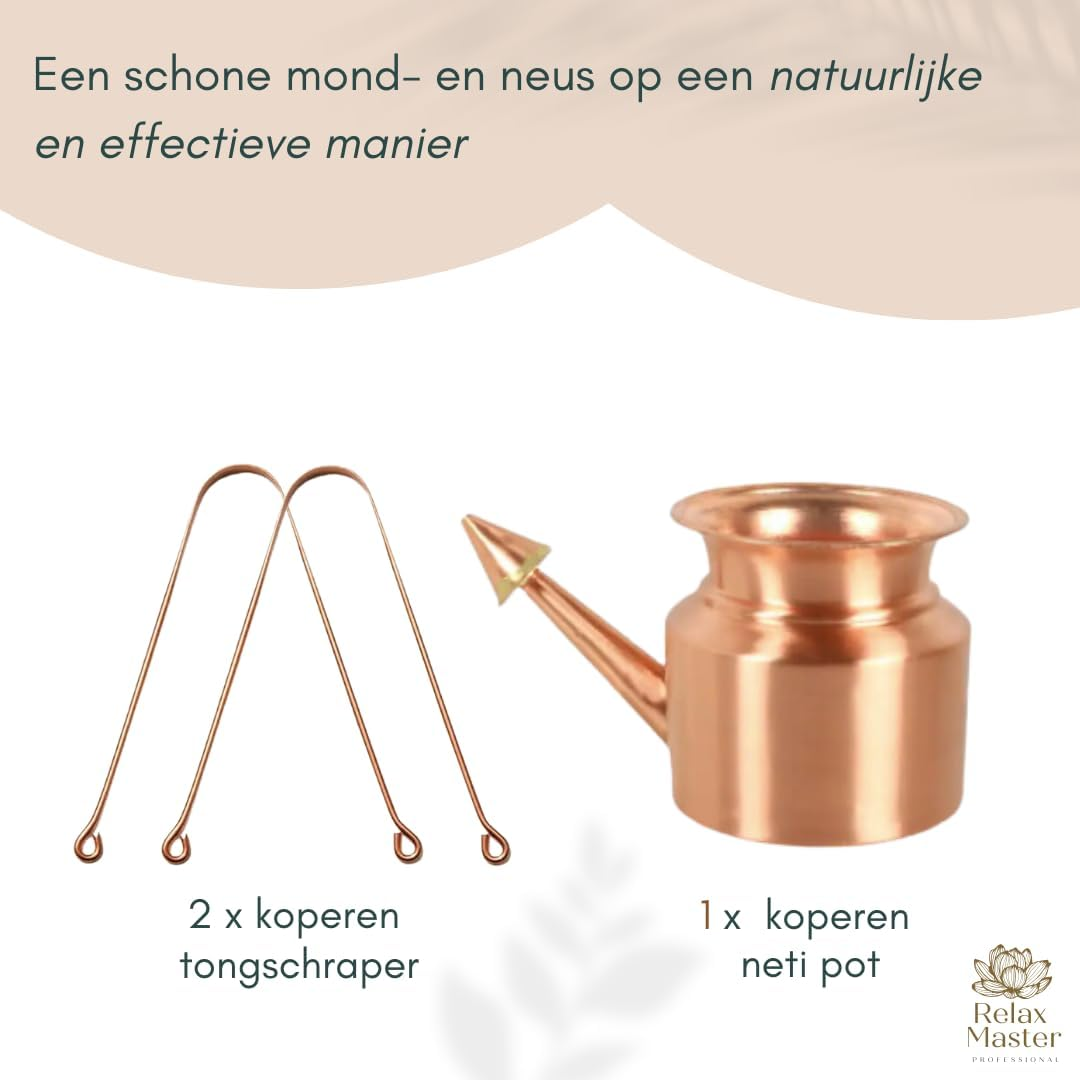 Relax Master&reg; Nose Shower/Neti Pot Including 2 Tongue Scrapers - Nose Cleaner - Tongue Scraper - Nose Shower - Nose - Tongue - Luxury Gift Box image number 4