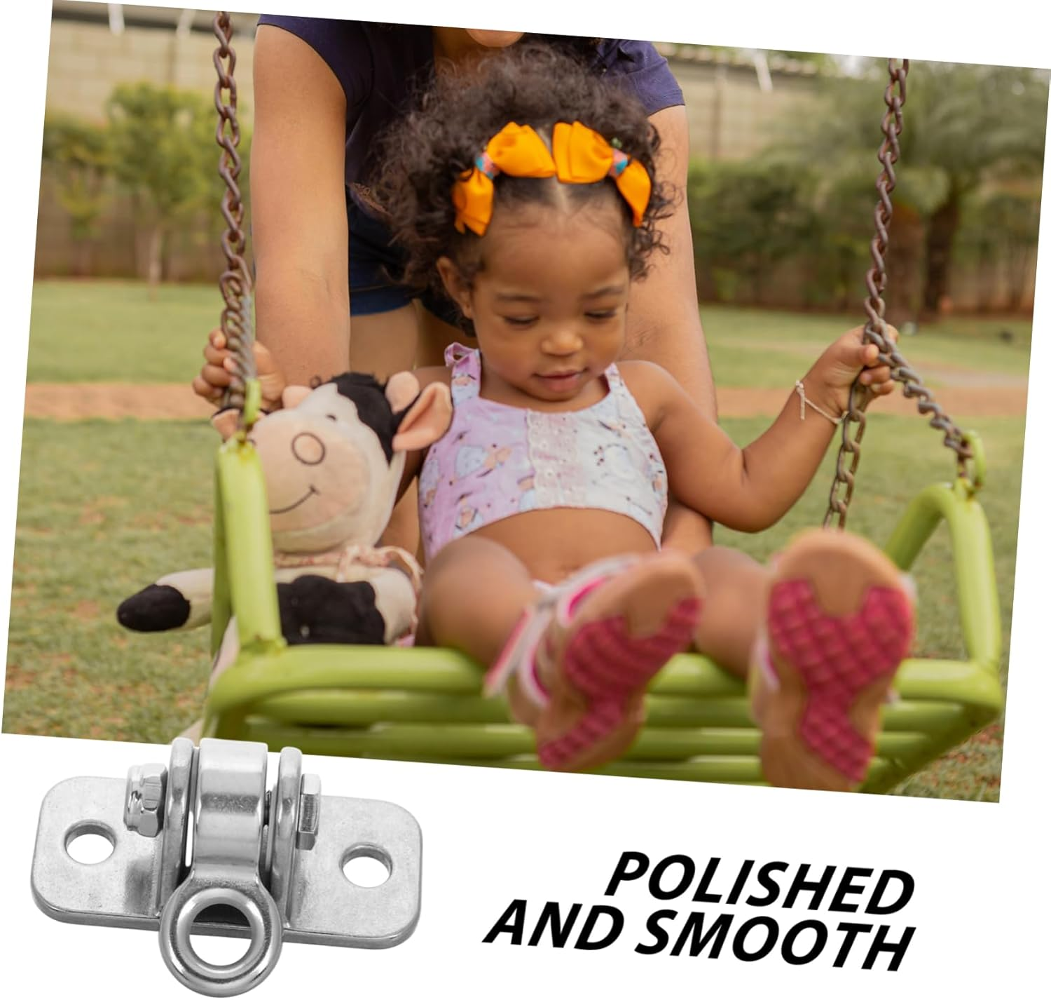 ADOCARN Heavy Duty Metal Ceiling Mount Swing Hanger Rotating Swivel Hook for Hammock Chairs, Porch Swings, and Punching Bags, Ceiling Mount Hardware for Secure Hanging image number 4